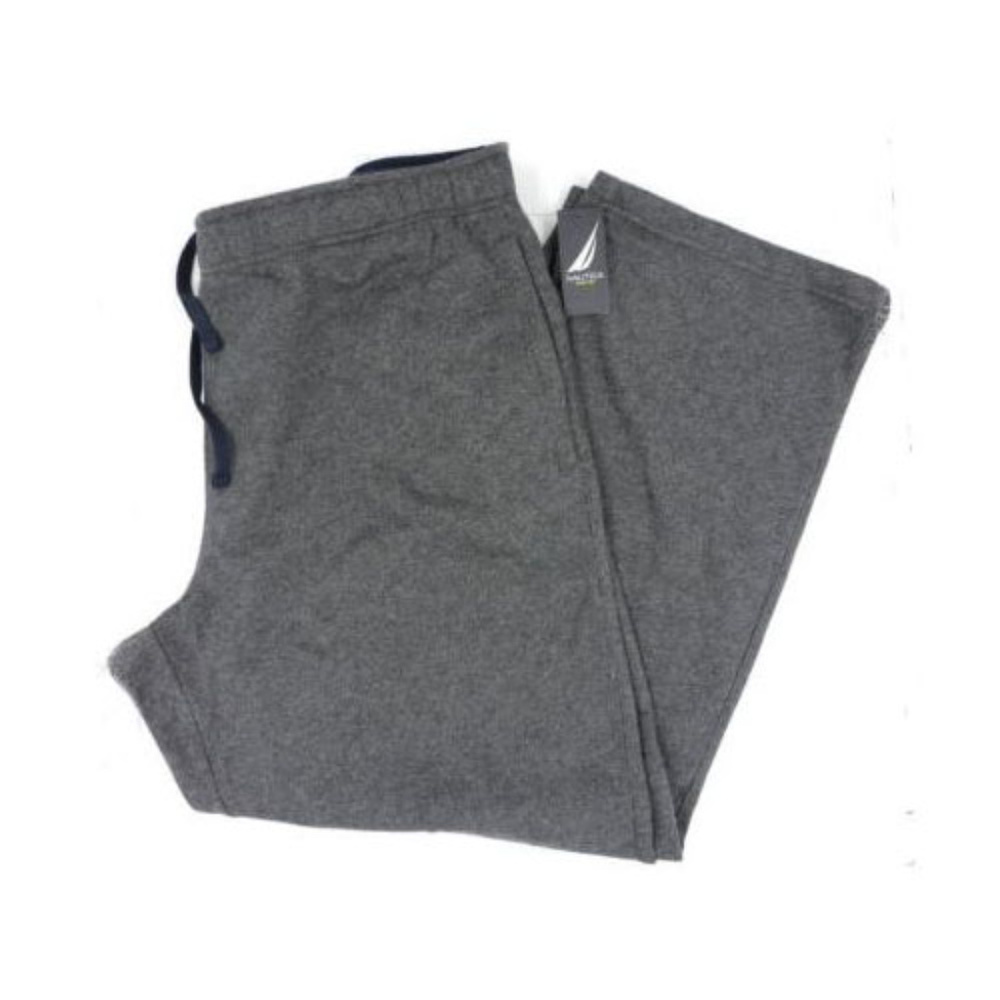 New Nautica Mens Solid Charcoal Club Knit Pants